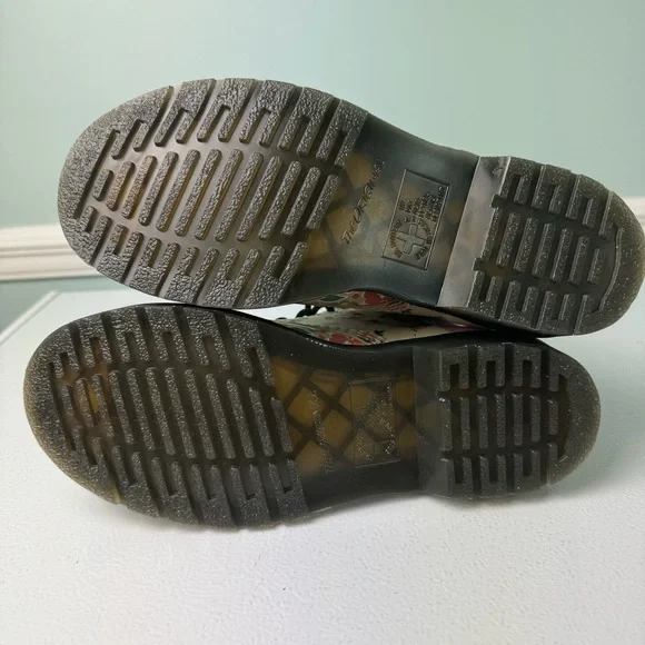 Dr Martens 1460 Floral Mash Up Leather Lace Up Boots Women’s Size 6 Docs NEW - Picture 10 of 10